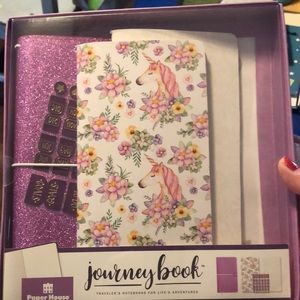 Paper House Journey book Traveler’s Notebooks. Unicorn design.